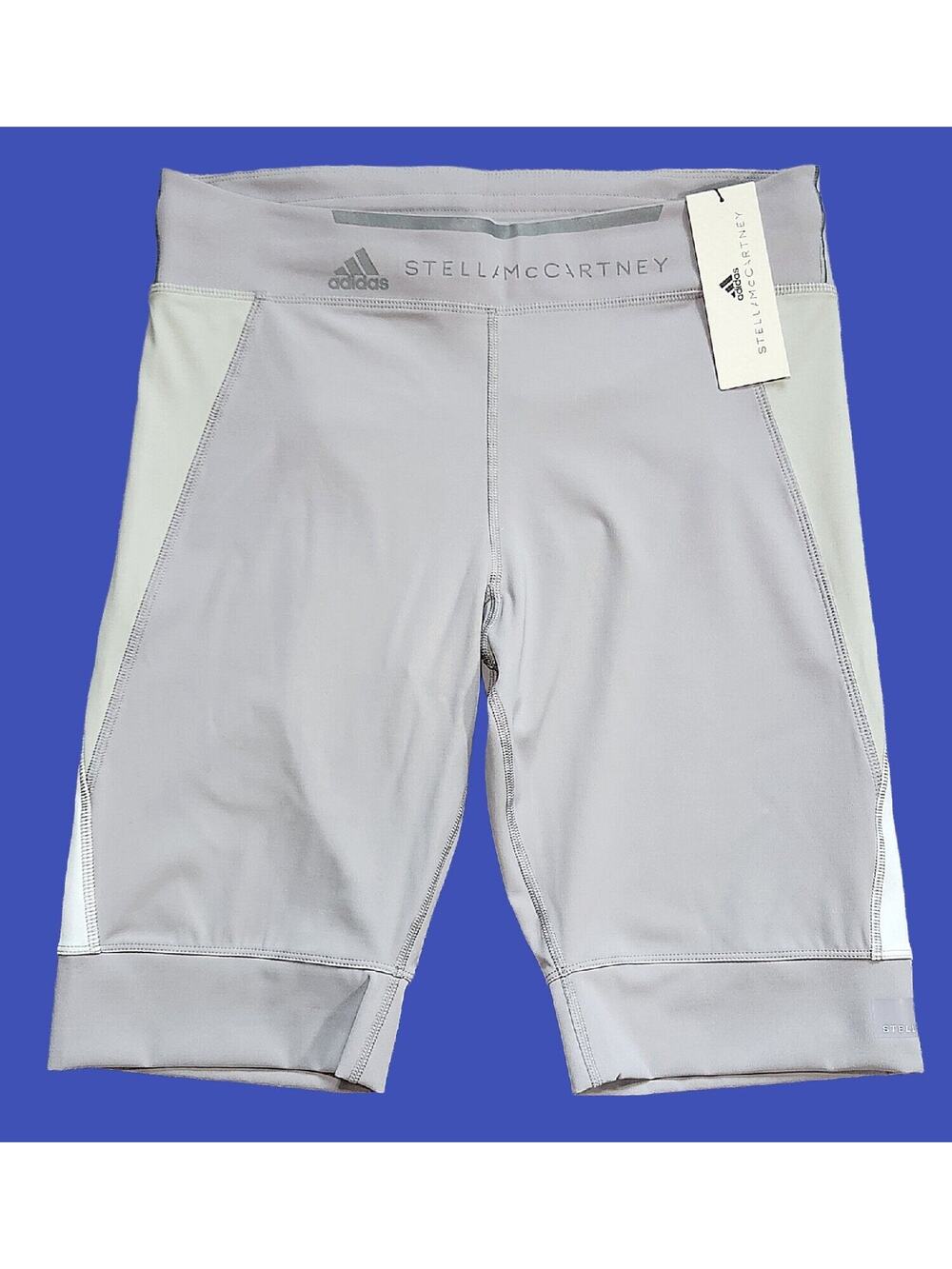 Women Sz L- ADIDAS BY STELLA McCARTNEY RUN OVKN T H.R. Gray Athletic Shorts New